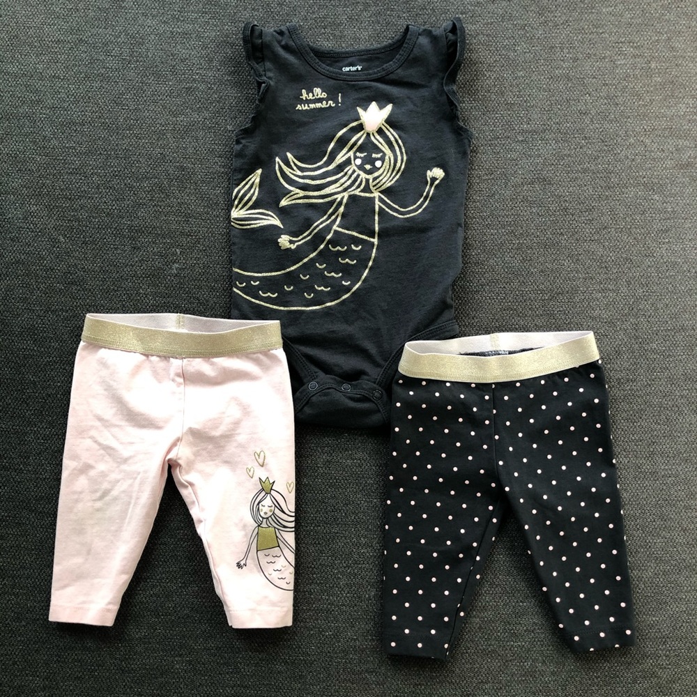 Carter’s Mermaid 3-Piece Set - 12M